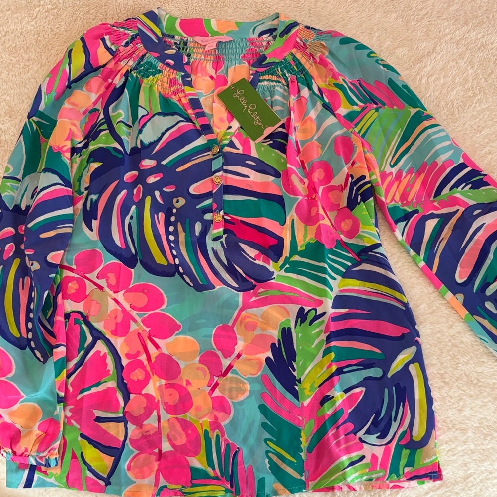 Lilly Pulitzer Multicolor Tropical Blouse